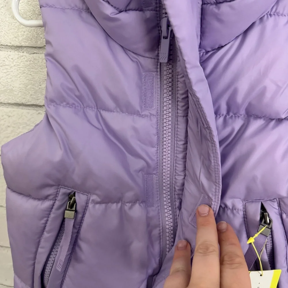 ALL IN MOTION Girls Lavender Puffer Vest